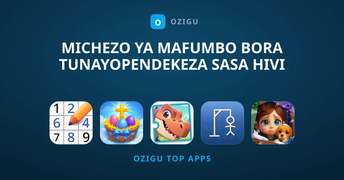 Michezo ya Mafumbo Bora Tunayopendekeza Sasa Hivi