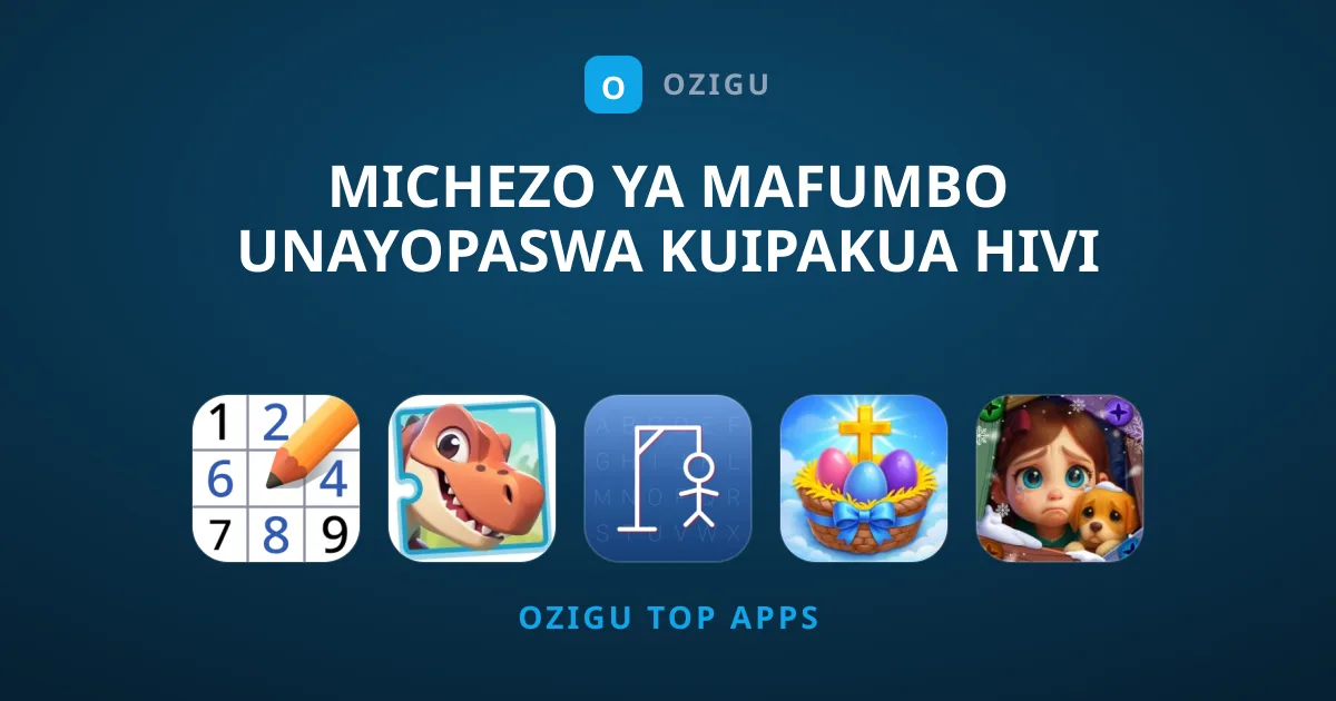 Michezo ya Mafumbo Unayopaswa Kuipakua Hivi Sasa